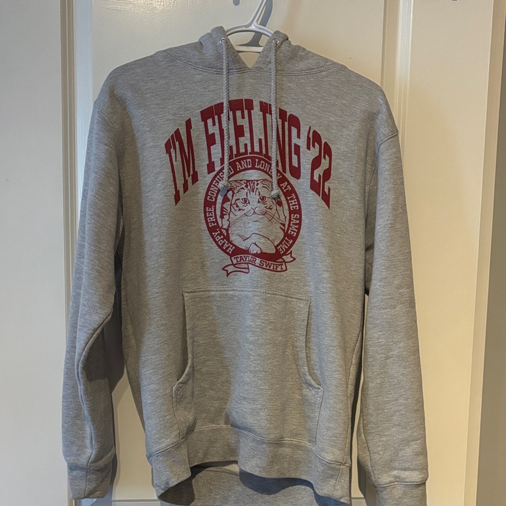 Taylor Swift 22 Gray Hoodie Official Merch